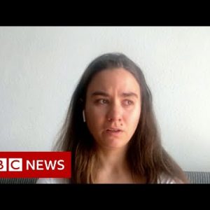 Mother describes fleeing Ukraine with her 10-month-old baby - BBC News