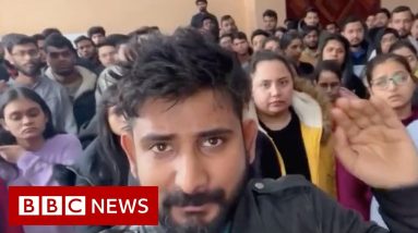 Indian students stranded in Ukraine desperately seek help - BBC News