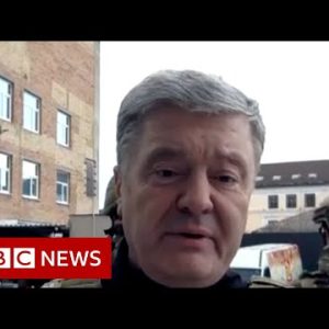Ukraine's ex-president Poroshenko makes plea for fighter planes - BBC News