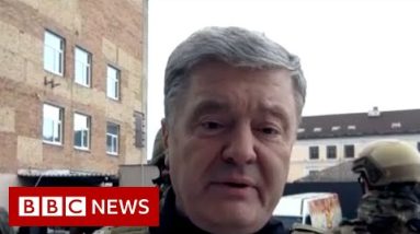 Ukraine's ex-president Poroshenko makes plea for fighter planes - BBC News