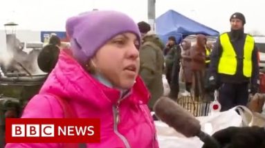 Refugees flee Ukraine: ‘Our house was bombed from the air. It was terrible’ - BBC News