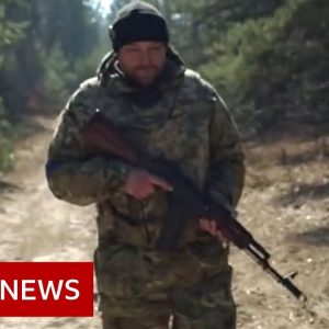 On patrol with Ukrainians using drones to monitor Russian troops - BBC News