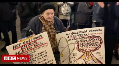 The 76-year-old artist taking on Russia's Vladimir Putin - BBC News