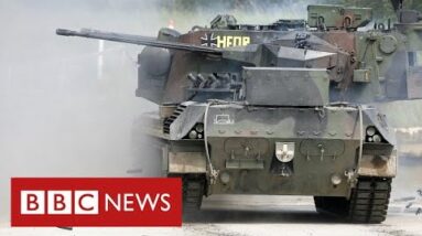 Germany sends tanks to Ukraine as US says Russia "will be defeated" - BBC News