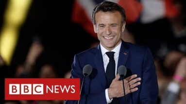 Victorious Macron promises to unite France after defeating Le Pen - BBC News