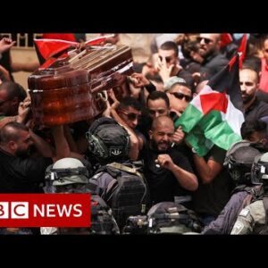 Al Jazeera reporter Shireen Abu Aqla’s funeral sees violence - BBC News