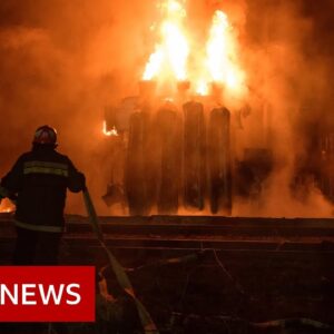 Fresh Russian missile strikes hit power stations in western Ukraine - BBC News