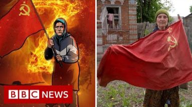 How a Ukrainian woman 'Babushka-Z' became a Russian propaganda icon – BBC News
