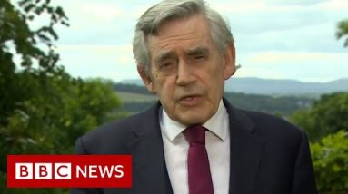 Former UK PM Gordon Brown calls on Boris Johnson and world leaders to solve major crises - BBC News