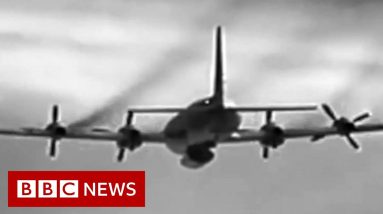 Footage of Nato jet encounter with Russian plane - BBC News