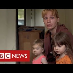 Frontline report: terrified civilians flee Russian advance in eastern Ukraine - BBC News