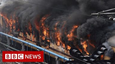 Trains set on fire in India military hiring protests - BBC News