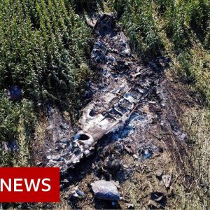 Cargo plane carrying weapons crashes in Greece - BBC News