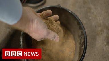 How the world's first sand battery stores green power - BBC News