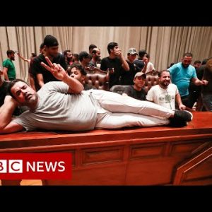 Protesters storm Iraqi parliament building in Baghdad - BBC News