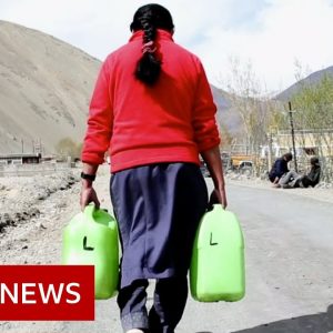 Indians living in remote Himalayan villages face water crisis as glacial streams shrink - BBC News