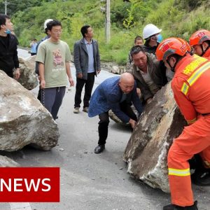 China earthquake: Hundreds stranded or missing after 6.8 magnitude quake - BBC News