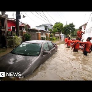 Philippines storm Nalgae kills dozens in floods and mudslides - BBC News