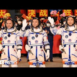 Chinese astronauts complete first in orbit transfer to China's space station - BBC News