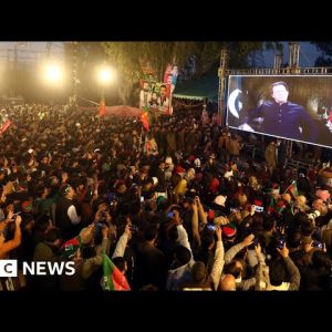 Former Pakistan PM Imran Khan attends first rally since being shot – BBC News