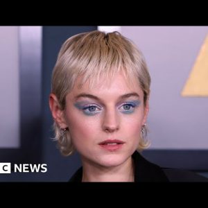 The Crown star Emma Corrin calls for gender neutral awards - BBC News