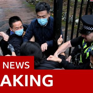 China diplomats leave UK after pro-democracy protestor attack at Manchester consulate – BBC News