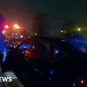 Police kick and punch Tyre Nichols during violent arrest in Memphis - BBC News