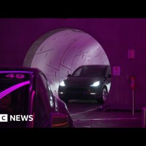 Elon Musk’s Boring Company builds tunnel to transport Teslas - BBC News