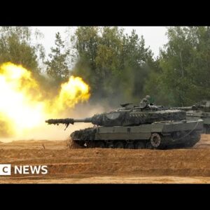 Ukraine pleads for German tanks ahead of defence talks - BBC News