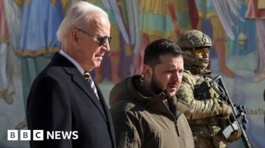 President Biden offers “unwavering support” on surprise visit to Ukraine - BBC News