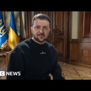 Ukraine President Zelensky rules out territory deal with Russia - BBC News
