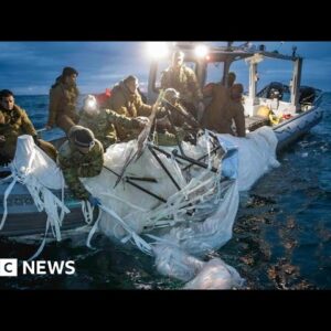 What were the flying objects shot down by US military? - BBC News