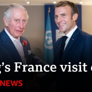 Violent pension protests mean King Charles's France visit is postponed  – BBC News