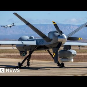 Russian fighter jet collides with US drone, says US military - BBC News