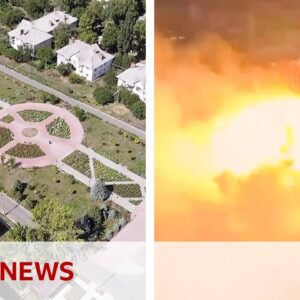 Battle for Bakhmut: Images of city before and after fighting - BBC News