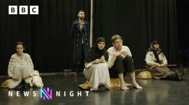 Eurovision: Ukrainian refugees bring their history to life at Liverpool festival - BBC Newsnight
