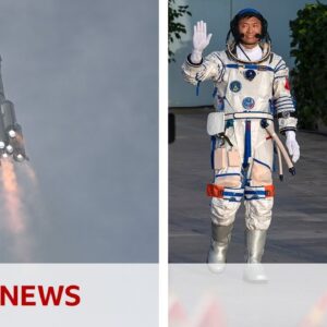 Rocket launches first Chinese civilian into space - BBC News