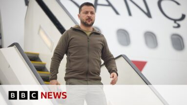 Zelensky arrives at G7 summit as world leaders call out China - BBC News