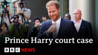 Prince Harry says he brought hacking case to stop hate against Meghan - BBC News