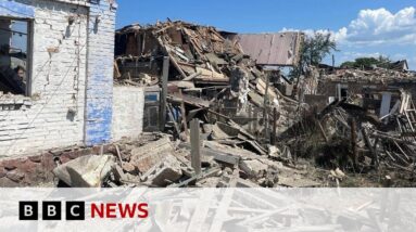 Ukraine war: Missile and drone strikes as African leaders visit Kyiv - BBC News