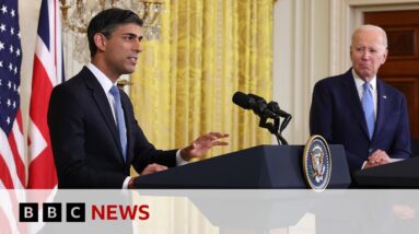 Biden and Sunak unveil 'Atlantic Declaration' economic agreement - BBC News