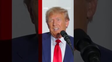 Donald Trump makes New Jersey speech after day in Miami federal court. #Shorts #DonaldTrump #BBCNews