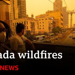 Tens of millions under air quality warnings as fires burn - BBC News