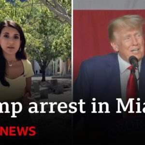 Trump's arrest in Florida explained in 90 seconds - BBC News