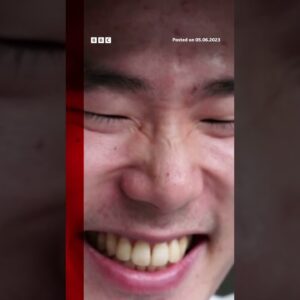 Students in Japan sign up for smiling lessons. #Shorts #Tokyo #Japan #BBCNews