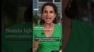 How Donald Trump's day in Miami court unfolded. #Shorts #DonaldTrump #BBCNews