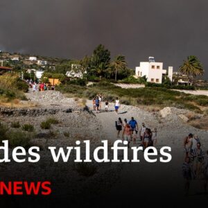 Rhodes: Thousands evacuated from Greek island as wildfires spread – BBC News