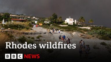 Rhodes: Thousands evacuated from Greek island as wildfires spread – BBC News