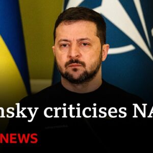 President Zelensky criticises NATO “weakness” for denying Ukraine membership - BBC News
