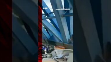 Huge construction girder falls on a Bangkok road, killing at least one person #Bangkok #BBCNews